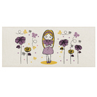 Tapete Infantil Menininha Lilás 45x100cm Antiderrapante