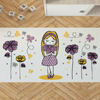 Tapete Infantil Menininha Lilás 45x100cm Antiderrapante