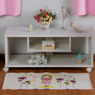 Tapete Infantil Menininha Rosa 45x100cm Antiderrapante