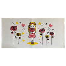 Tapete Infantil Menininha Rosa 45x100cm Antiderrapante