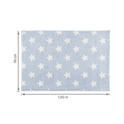 Tapete Infantil Mimo Estrelas Azul 1,00x0,70m Jolitex