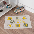 Tapete Infantil Natural Abc Amarelo 45x70cm