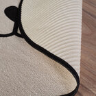Tapete Infantil Natural Formato De Gato Preto 56x64cm
