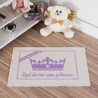 Tapete Infantil Natural Princesa Lilás 45x70cm
