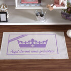 Tapete Infantil Natural Princesa Lilás 45x70cm