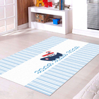 Tapete Infantil Navio Azul Bebê E Branco