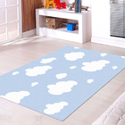 Tapete Infantil Nuvem Azul 60x120cm
