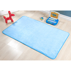 Tapete Infantil Pelúcia Menino Azul Turquesa 1,20m X 74cm Ant