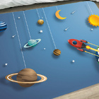 Tapete Infantil Quarto Bebê 95x130 Tr Espaço