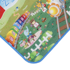 Tapete Infantil Retangular Recreio Play ABC Fibra Sintética Multicolorido Interno e Externo 0,9x1,5m Jolitex Ternille