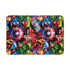 Tapete Infantil Retangular Recreio Vingadores Fibra Sintética Azul Interno e Externo 1,2x1,8m Jolitex Ternille