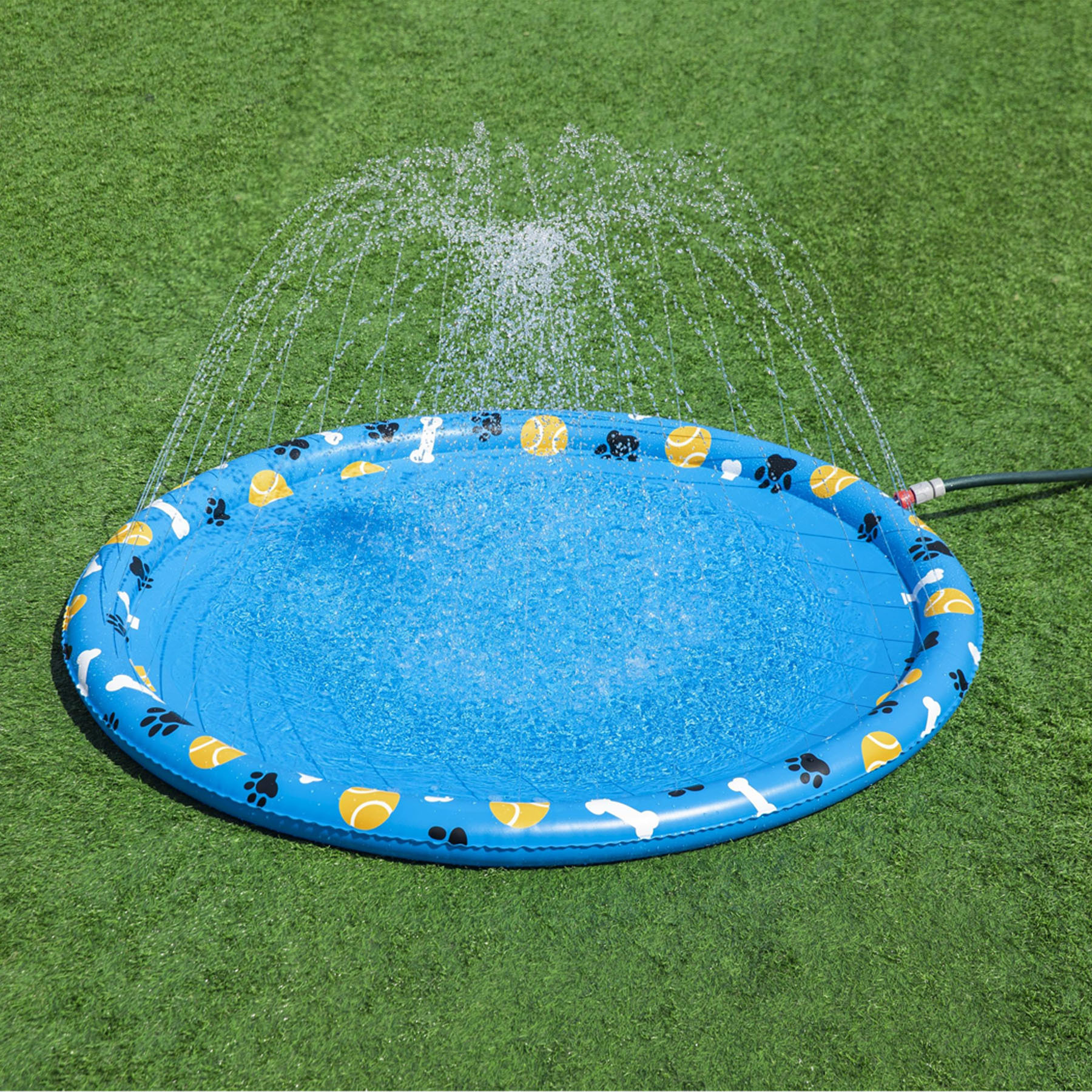 Tapete para Cachorro Inflável Fun Pet Azul 147cm Bestway