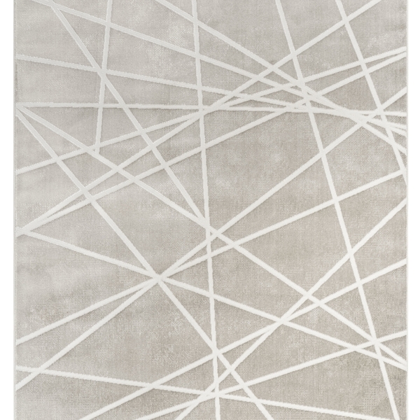 Tapete Istambul 03 140x200 - Bege E Cinza - Edantex