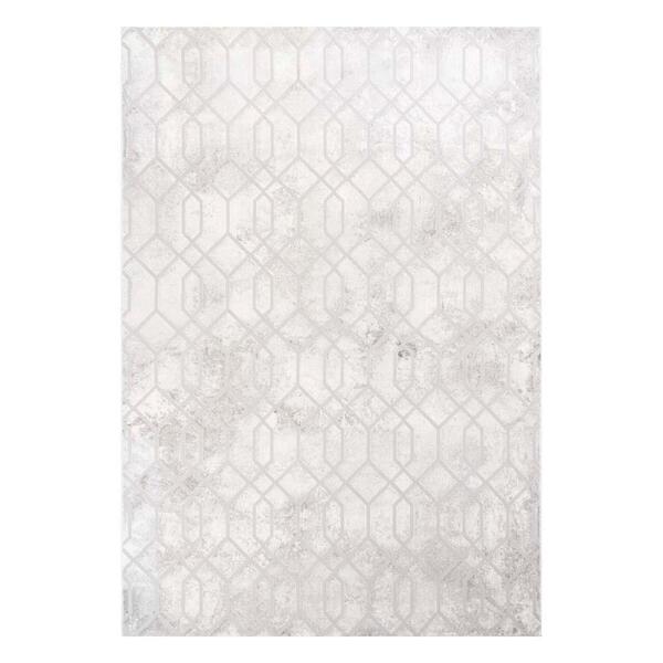 Tapete Istambul 07 Bege E Cinza 0,50x0,80m - Edantex