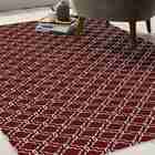 Tapete Jacquard Antiderrapante 1,32x3,00 Casablanca Vermelho