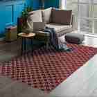 Tapete Jacquard Antiderrapante 1,32x3,00 Casablanca Vermelho