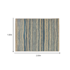 Tapete Jacquard Supreme Onda Azul 1,50x2,00m São Carlos