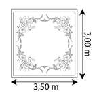 Tapete Joy 3,00x3,50 - Tapetes São Carlos - Rubi