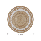 Tapete Juta Nour Branco 1,5m Inspire