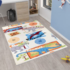 Tapete Kids Emborrachado Quarto Criança - Dino - 100% Poliést