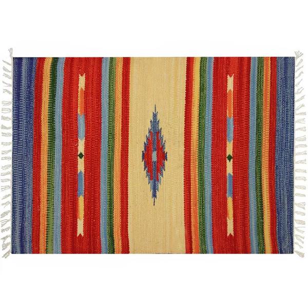 Tapete kilim colorido clearance