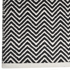 Tapete Kilim Cotton 100x150 Ck01 Black White