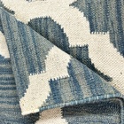 Tapete Kilim Geometrico 309x422 Azul