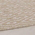 Tapete Lã Square 150x200 Bege/branco