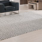 Tapete Lã Square 150x200 Preto/branco