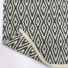 Tapete Lã Square 150x200 Preto/branco