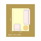 Tapete Liege150x200cm Bege