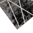 Tapete Liege 01 100x140 - Cinza - Edantex