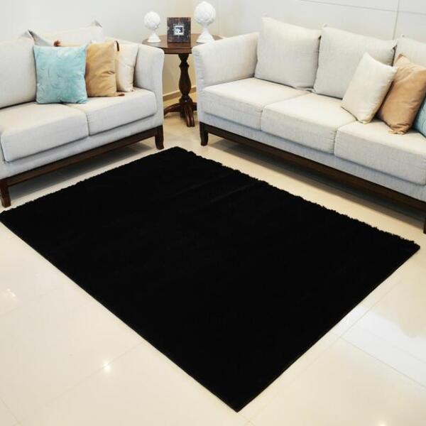 Tapete Life Confort Shaggy 50mm Black 100x150 Cm