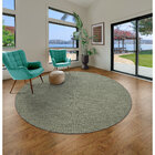 Tapete Liso Redondo Bambu Multicolorido Áreas Internas e Externas 1,9x1,9m Tapetes São Carlos