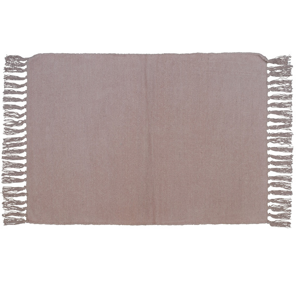 Tapete Liso Retangular Bistro Algodão Rosa Áreas Internas 0,5x0,8m Inspire