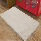 Tapete Liso Retangular Liss Poliéster Bege Interno 0,5x0,9m Jolitex