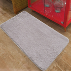 Tapete Liso Retangular Liss Poliéster Bege Interno 0,5x1,2m Jolitex