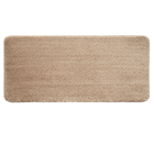 Tapete Liso Retangular Liss Poliéster Bege Interno 0,5x1,2m Jolitex