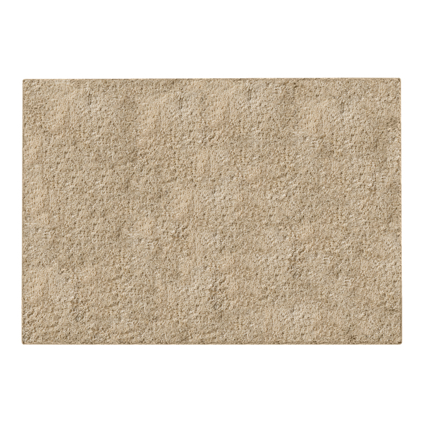 Tapete Liso Retangular Liss Poliéster Bege Interno 1,4x2m Jolitex