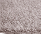 Tapete Liso Redondo Liss Poliéster Cinza Interno 1x1m Jolitex