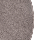 Tapete Liso Redondo Liss Poliéster Cinza Interno 1x1m Jolitex