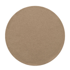 Tapete Liso Redondo Liss Poliéster Marrom Interno 1x1m Jolitex