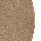 Tapete Liso Redondo Liss Poliéster Marrom Interno 1x1m Jolitex