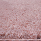 Tapete Liso Retangular Liss Poliéster Rosa Interno 1,4x2m Jolitex