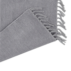 Tapete Liso Retangular Manoa Algodão Cinza Interno 0,5x0,8m Inspire