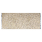 Tapete Liso Retangular Murano Poliéster Bege Interno 0,5x1,2m Jolitex