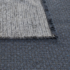 Tapete Liso Retangular Murano Poliéster Cinza Interno 0,5x1,2m Jolitex