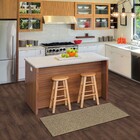 Tapete Liso Retangular New Bouclê Sergipe Polipropileno Marrom e Bege Internas 0,75x1,80m Tapetes São Carlos