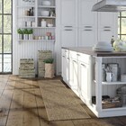 Tapete Liso Retangular New Bouclê Sergipe Polipropileno Marrom e Bege Internas 0,75x2,40m Tapetes São Carlos