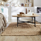 Tapete Liso Retangular Nils Fibra Dourado Áreas Internas 1,6x2,3m Inspire